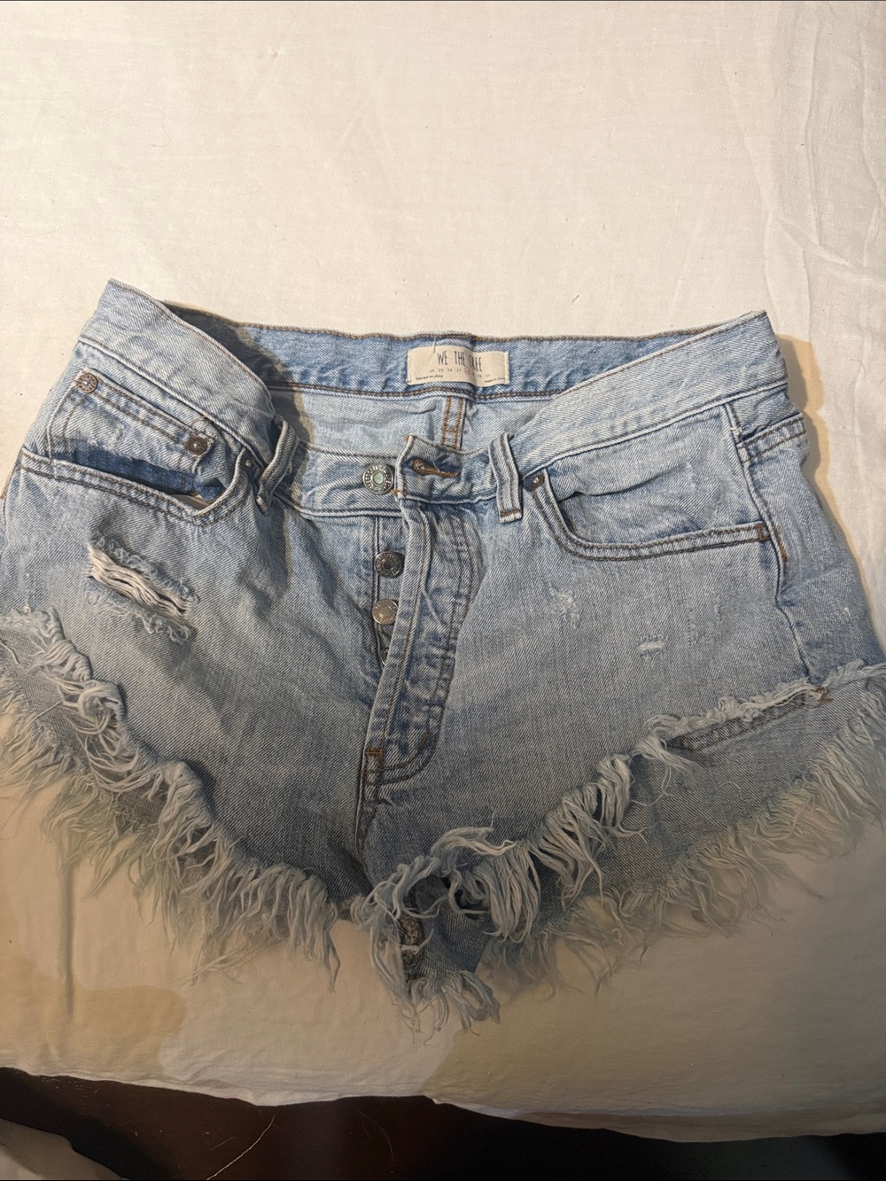 Free People Denim Frayed Hem Women's Shorts excellent, just too short